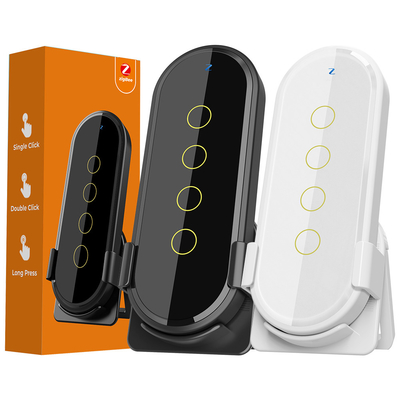 comprar Tuya ZigBee Smart Home Scene Switch 4 Gang 12 Scene Touch Light Switch Control remoto de la aplicación de vida inteligente Fabricación en línea