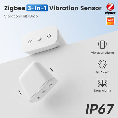 buy Sensor inteligente 3 en 1 Tuya Zigbee con alarmas de vibración, inclinación y caída, protección IP67 y detección en tiempo real a través de la aplicación Smart para todo el hogar Fabricación en línea