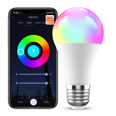 Buen precio Tuya Bulb 10W E27 WiFi Bulb LED 1000LM lámpara RGB aplicación Trabaja con Alexa Google Home temporizador apagable 110v 220v en línea