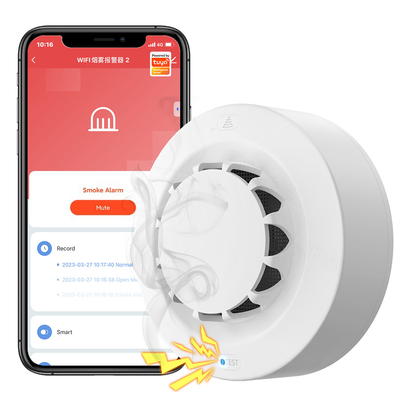 Buen precio Tuya WiFi Smart Alarma de humo detector de protección contra incendios 90db Combinación de la casa de humo Alarma contra incendios Sistema de seguridad para el hogar en línea