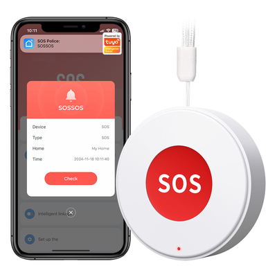Buen precio Tuya WIFI Smart SOS Call Button Cuidador inalámbrico Pager Sistema de llamadas inteligentes Enfermeras llamando a ancianos Alerta al paciente Sistema de ayuda Smart Life en línea