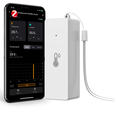 Buen precio Tuya ZigBee3.0 Sensor inteligente de temperatura y humedad, alimentado por batería, mini higrómetro interior, trabajo con Alexa, Google Home en línea