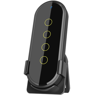 Buen precio Tuya ZigBee 4 Gang Smart Scene Switch 12 escenas personalizadas, control táctil, operación remota, aplicación de vida inteligente compatible en línea