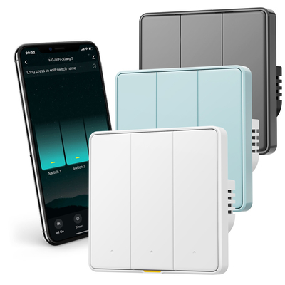Buen precio Tuya WiFi RF433 Smart Wall Switch, 110-250V, no se requiere cable neutro, control de voz con Alexa, Google Home, Tmall Genie y funciones de tiempo de la aplicación en línea