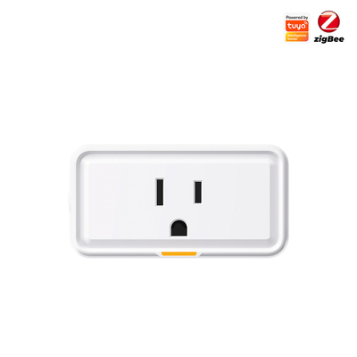 Buen precio Enchufe Zigbee Tuya Smart Home US Conexión inalámbrica con monitor de alimentación Control remoto APP Voz Tmall Genie Conmutador de enchufe de tiempo en línea