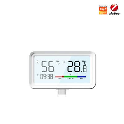 Buen precio Tuya ZigBee Higrómetro inalámbrico y sensor de termómetro ️ Monitoreo remoto, control de aplicaciones, Alexa y Google Home Compatible en línea