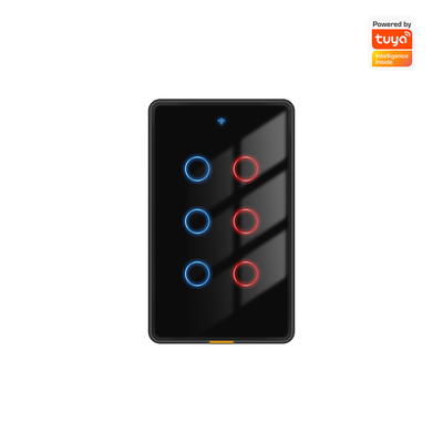 Buen precio Tuya Smart WiFi 6 Gang Light Switch Sin alambre neutro, tiempo, control de voz, RF433, compatible con Alexa y Google Home en línea
