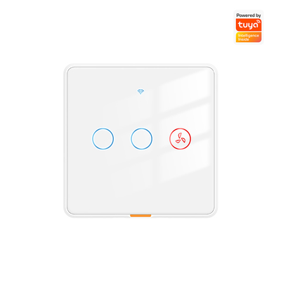 Buen precio Tuya Fan Switch Timer Control de voz sin cable neutro Requiere pared WiFi inteligente RF433 y interruptor de luz colgante en línea