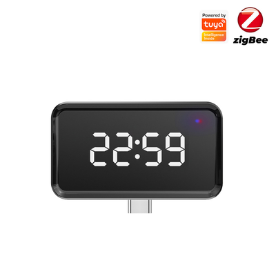 Buen precio Puerta de enlace Tuya ZigBee con pantalla de tiempo, centro inteligente multimodo para Bluetooth Mesh, Alexa, Google Home y conectividad de puente inalámbrico en línea