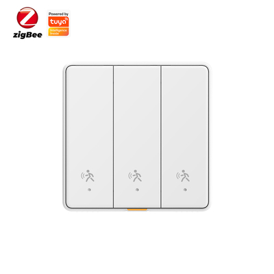 Buen precio Tuya ZigBee Radar Sensor de movimiento Switch Sensing No Neutral Smart Home EU Botón de luz de pared apagado No condensador de tiempo de la aplicación en línea